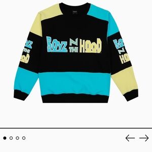 Vibrant Graphic Boyz N The Hood Colorblock Crewneck Sweatshirt Size Medium M